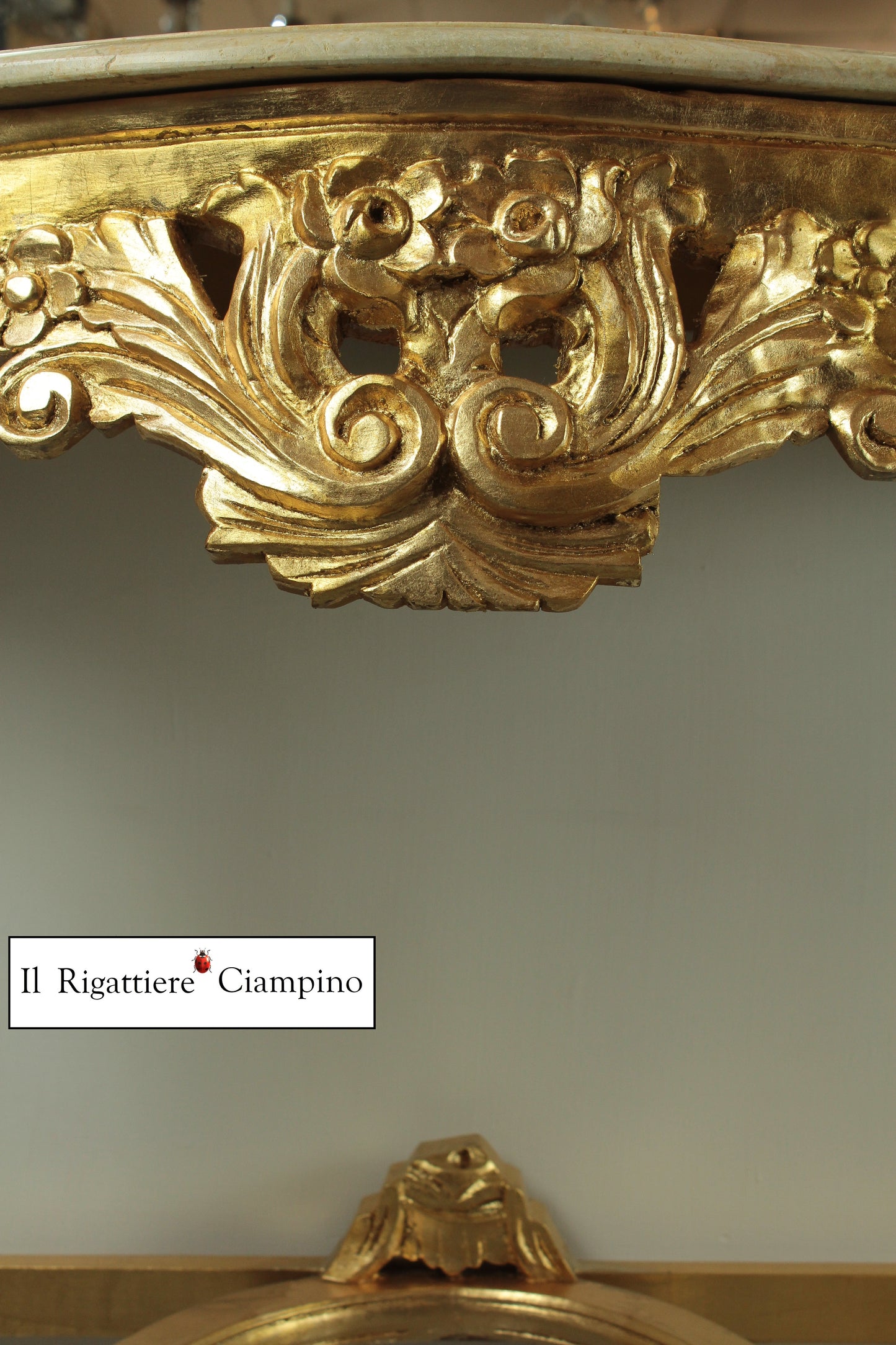 Consolle Specchiera barocca Oro