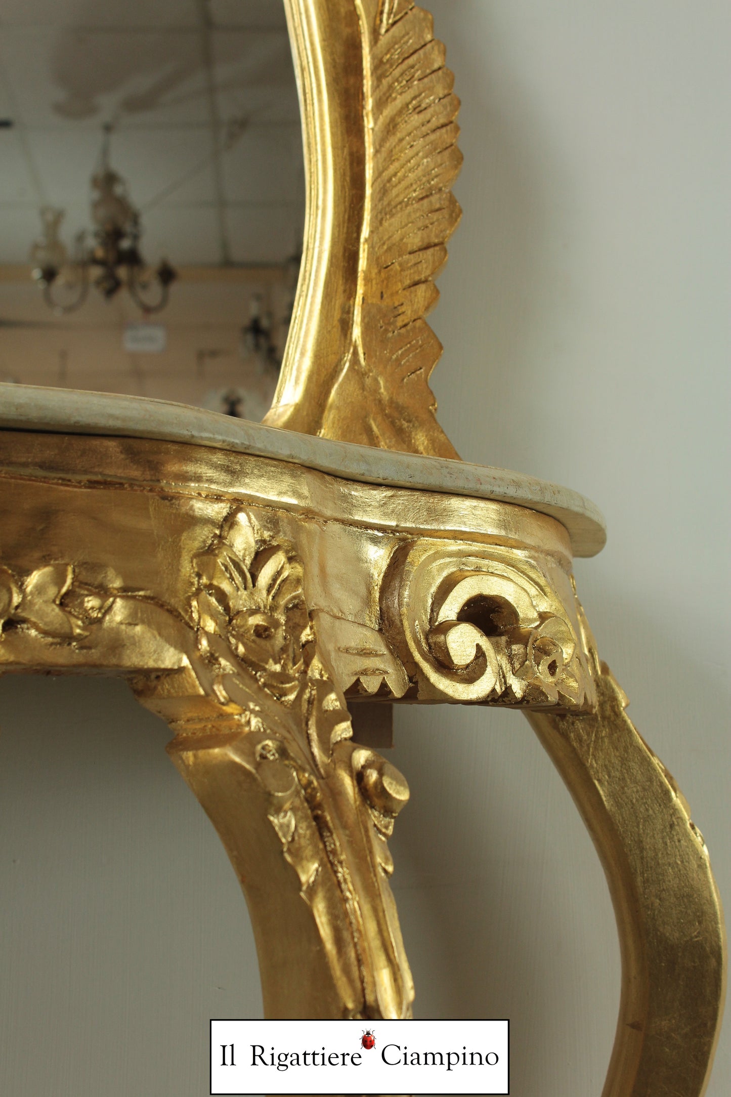 Consolle Specchiera barocca Oro