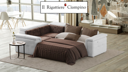 Divano letto in pelle - Denver