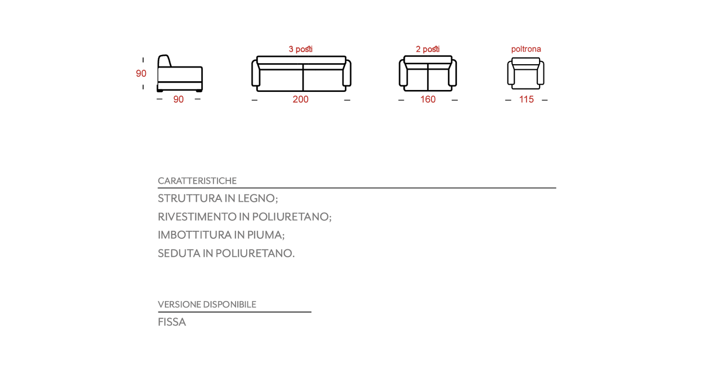 Letto in pelle - Roma
