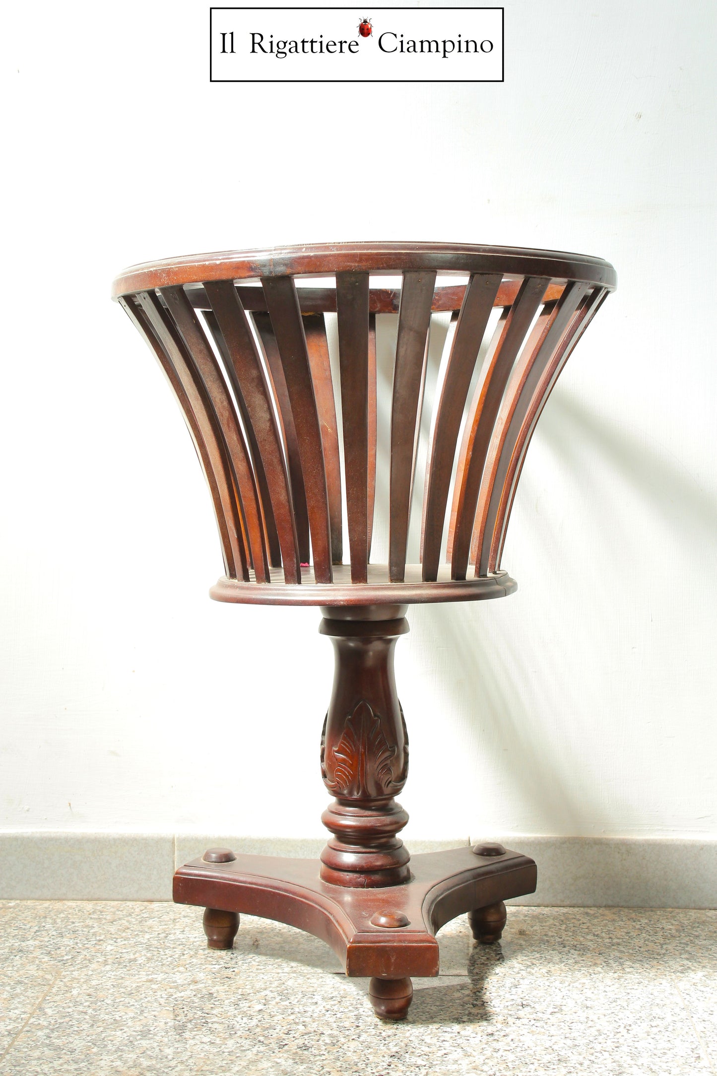 Cesto per vaso da interno in legno