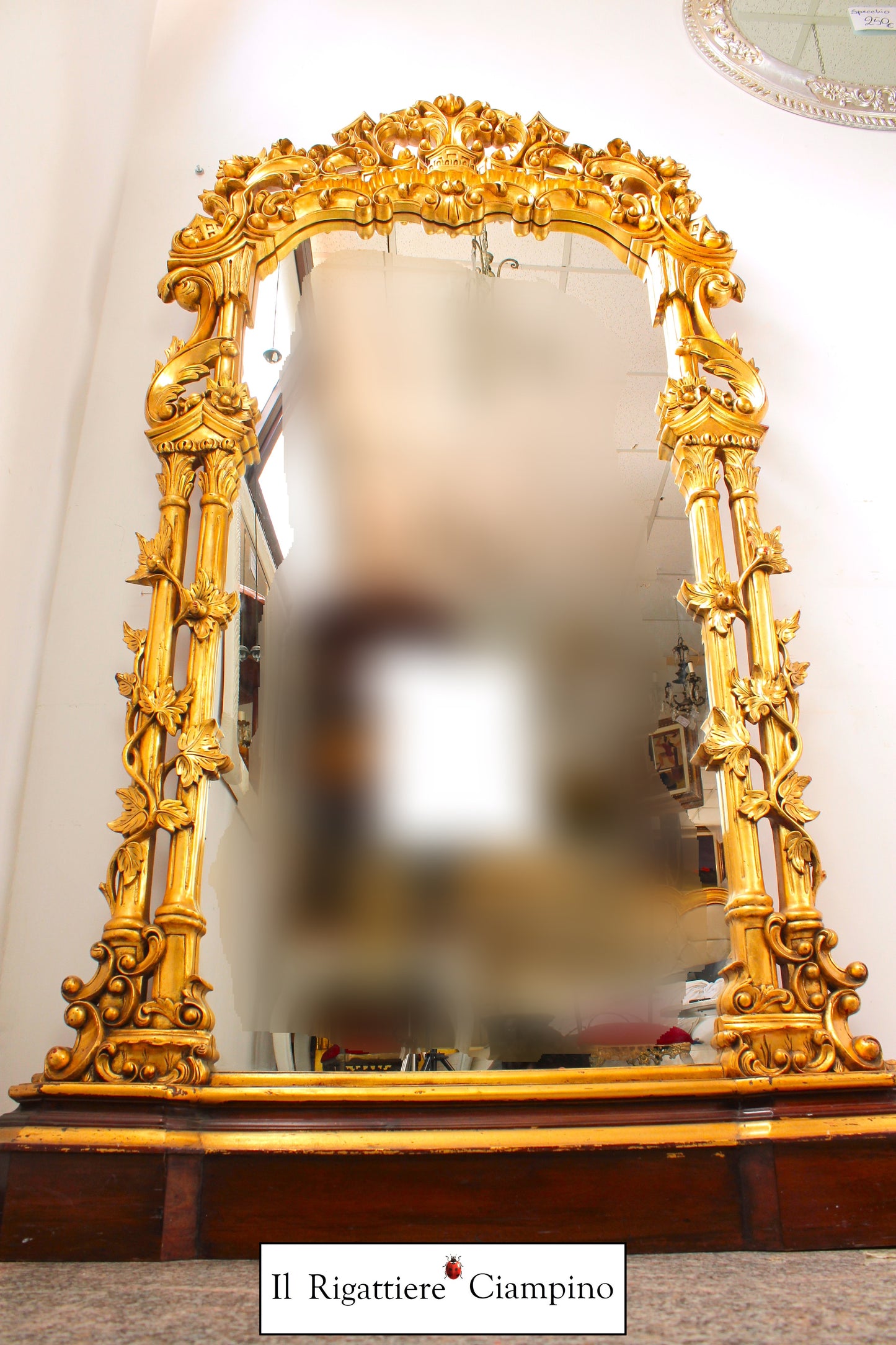 Specchio da ingresso oro in stile barocco