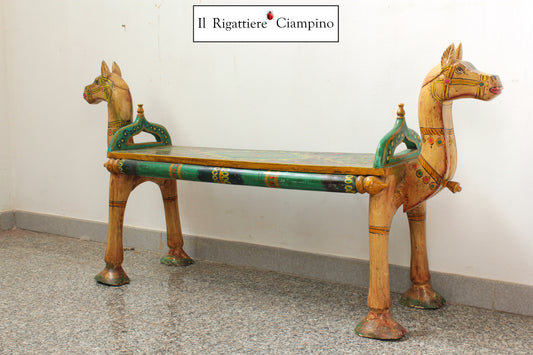 Panca indiana due posti modello Cavallo