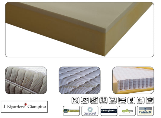 Materasso Nettuno con molle insacchettate, diverse misure