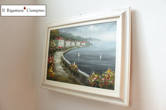 Quadro "Strada su costiera scogliosa"