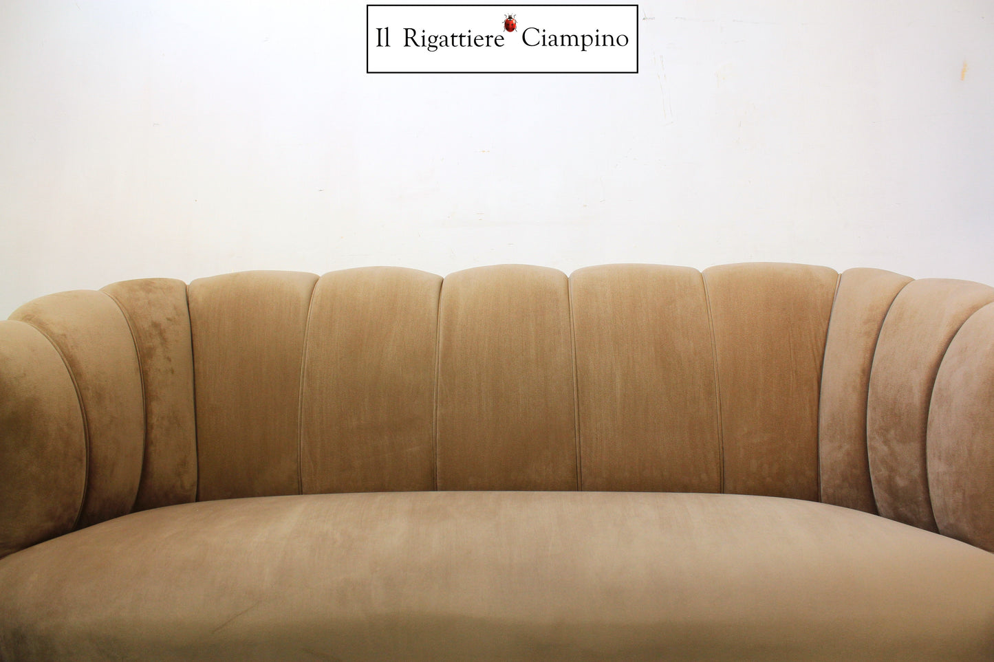 Salotto Grande Perla in velluto Beige