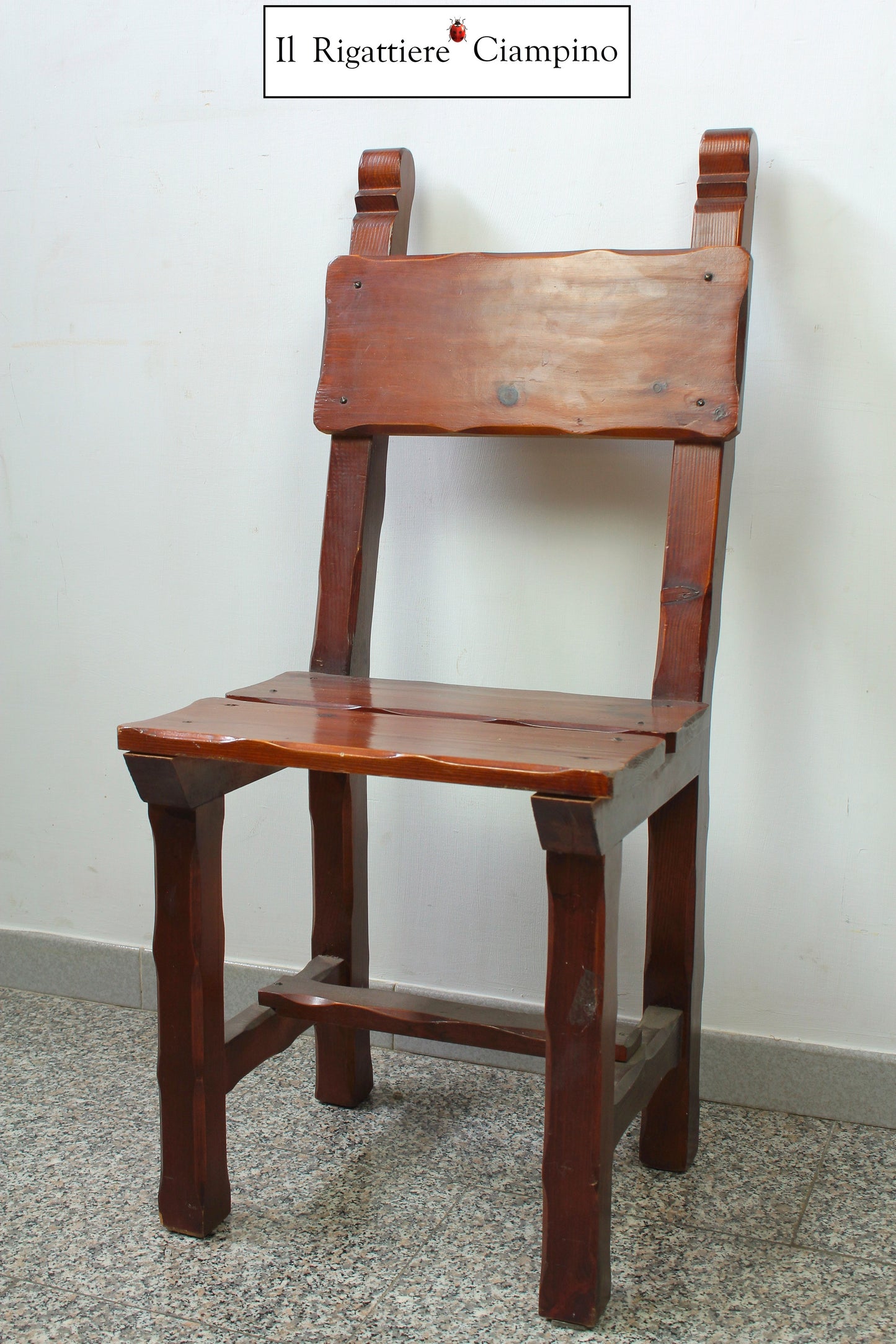 Sedia in legno Teak rustica