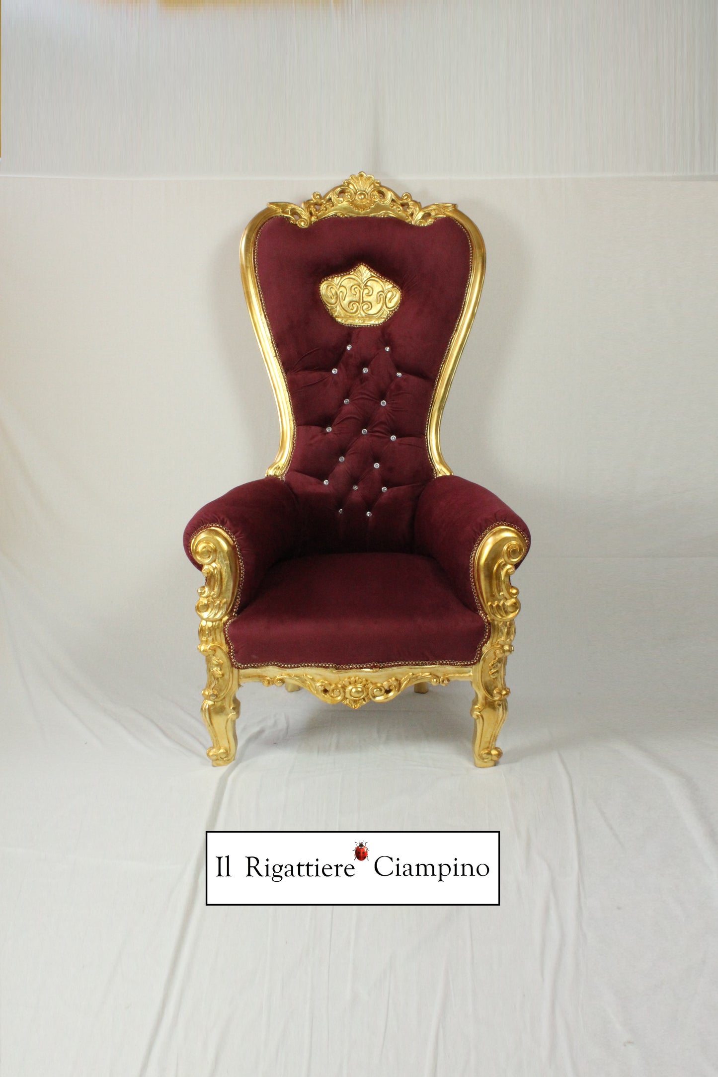 Trono corona Rosso bordeaux