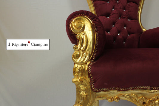 Trono corona Rosso bordeaux