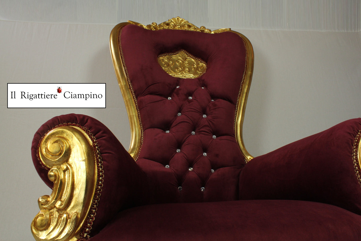 Trono corona Rosso bordeaux