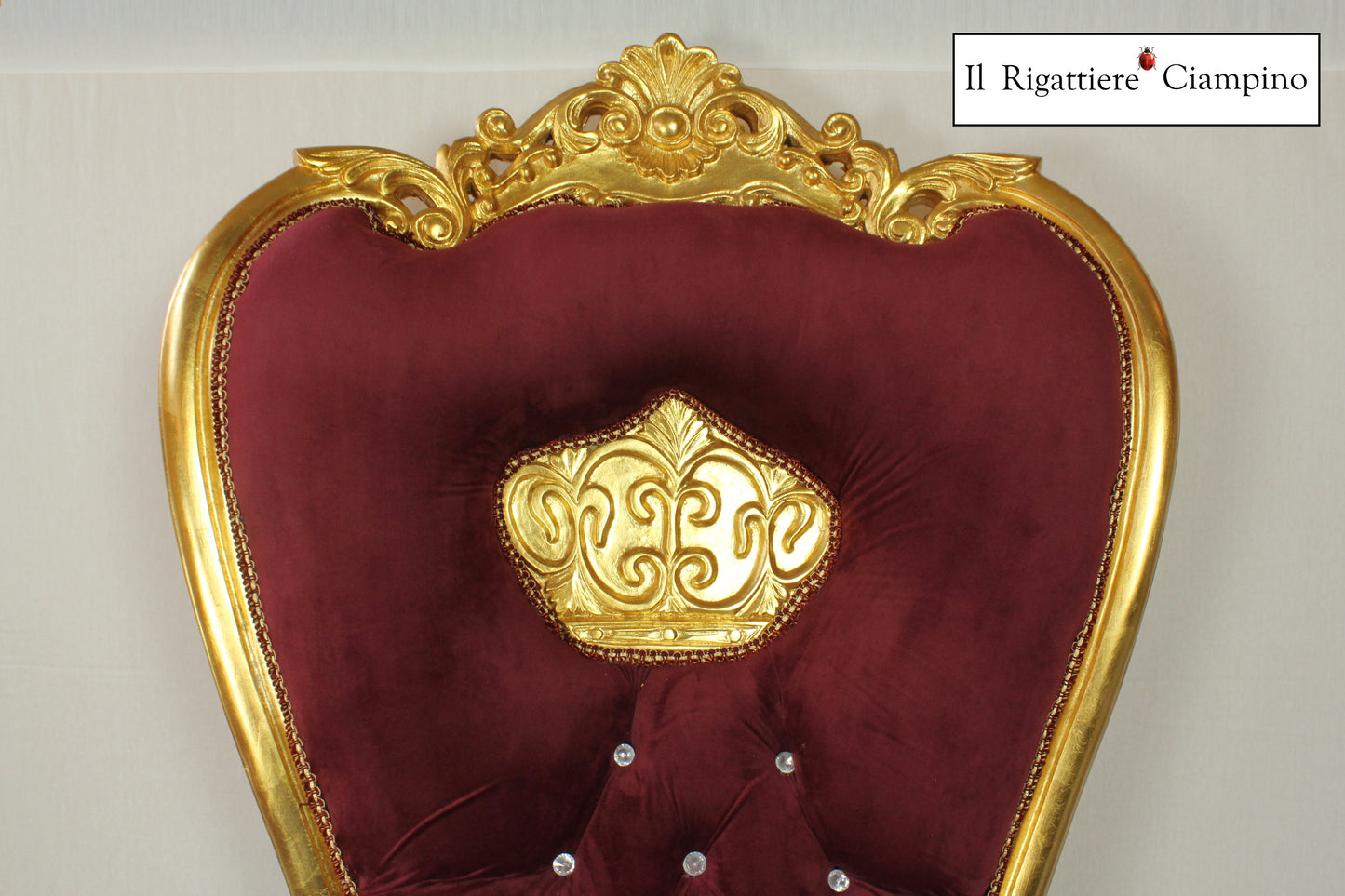 Trono corona Rosso bordeaux