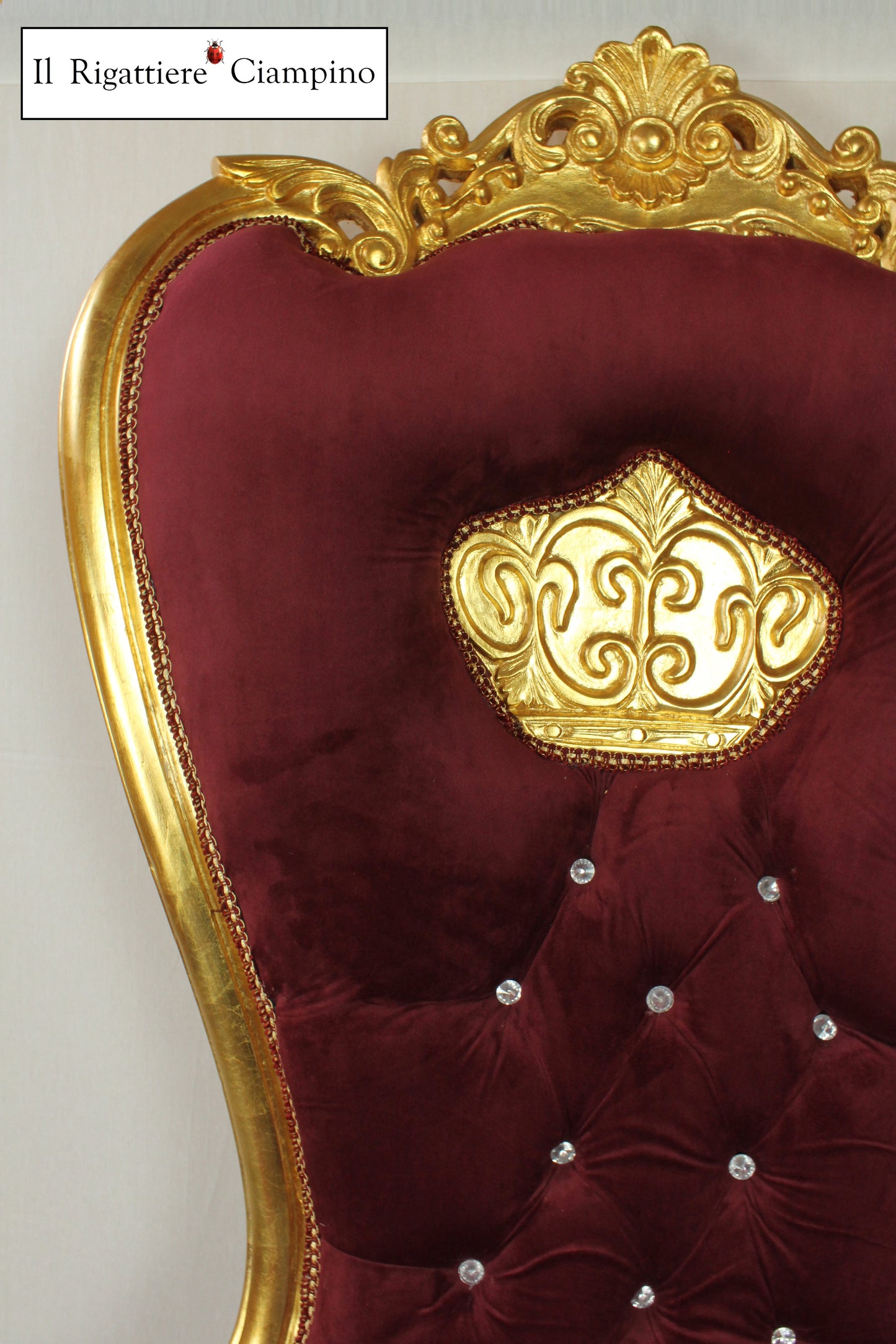 Trono corona Rosso bordeaux