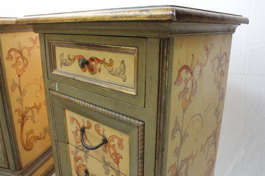 Coppia comodini in stile veneziano 3 cassetti