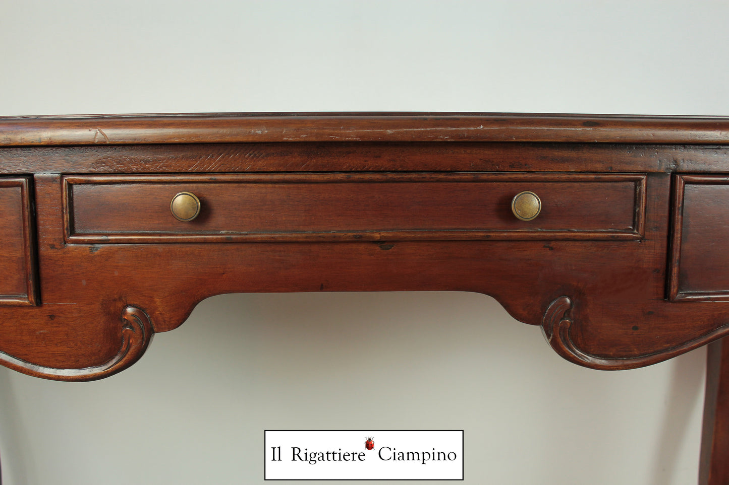 Scrittoio in legno mogano massello