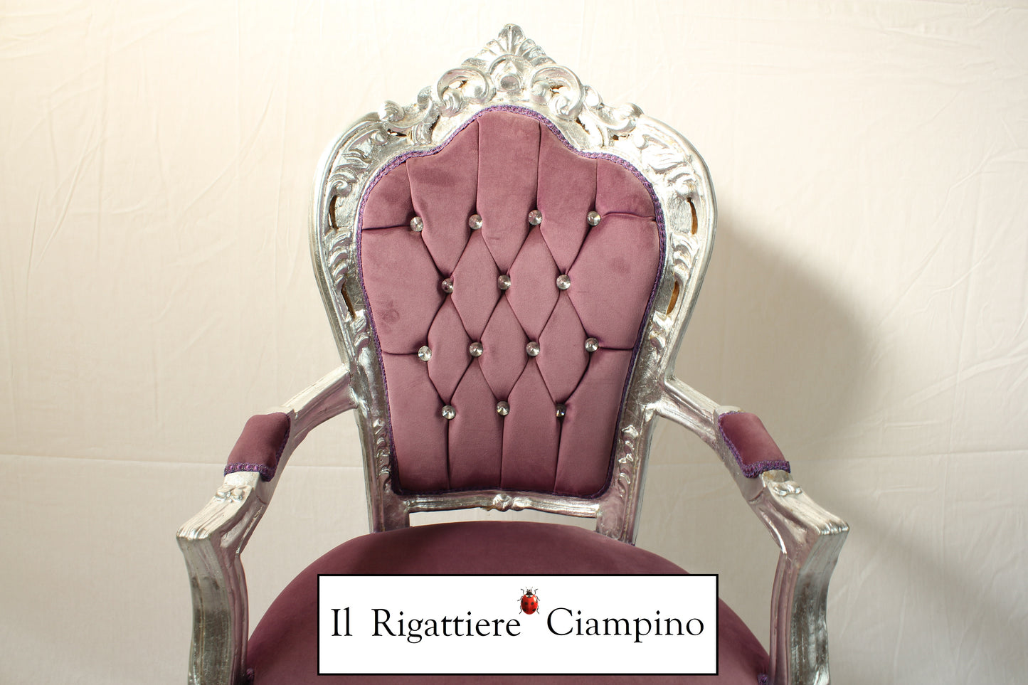 Capotavola barocco - Sedia con braccioli