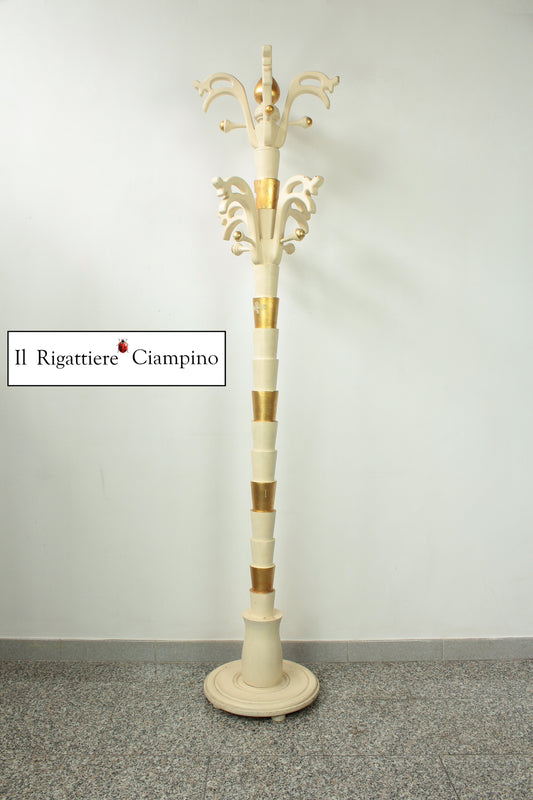 Appendiabiti crema con dettagli oro
