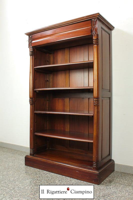 Libreria in mogano massello stile inglese