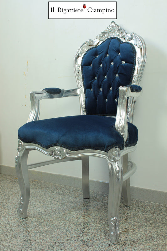 Capotavola barocco - Sedia con braccioli