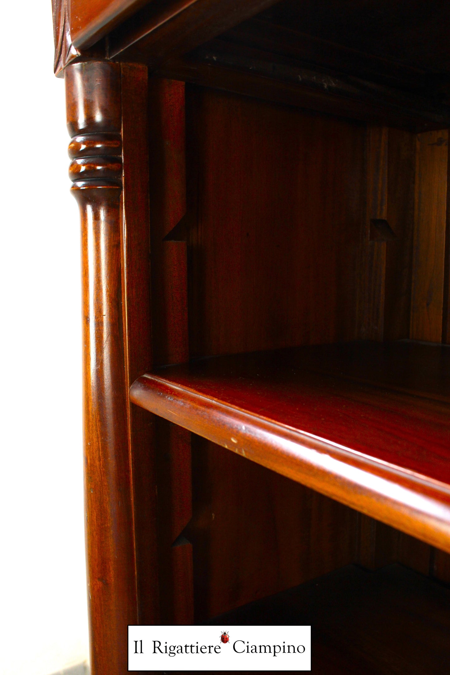 Libreria in mogano massello stile inglese