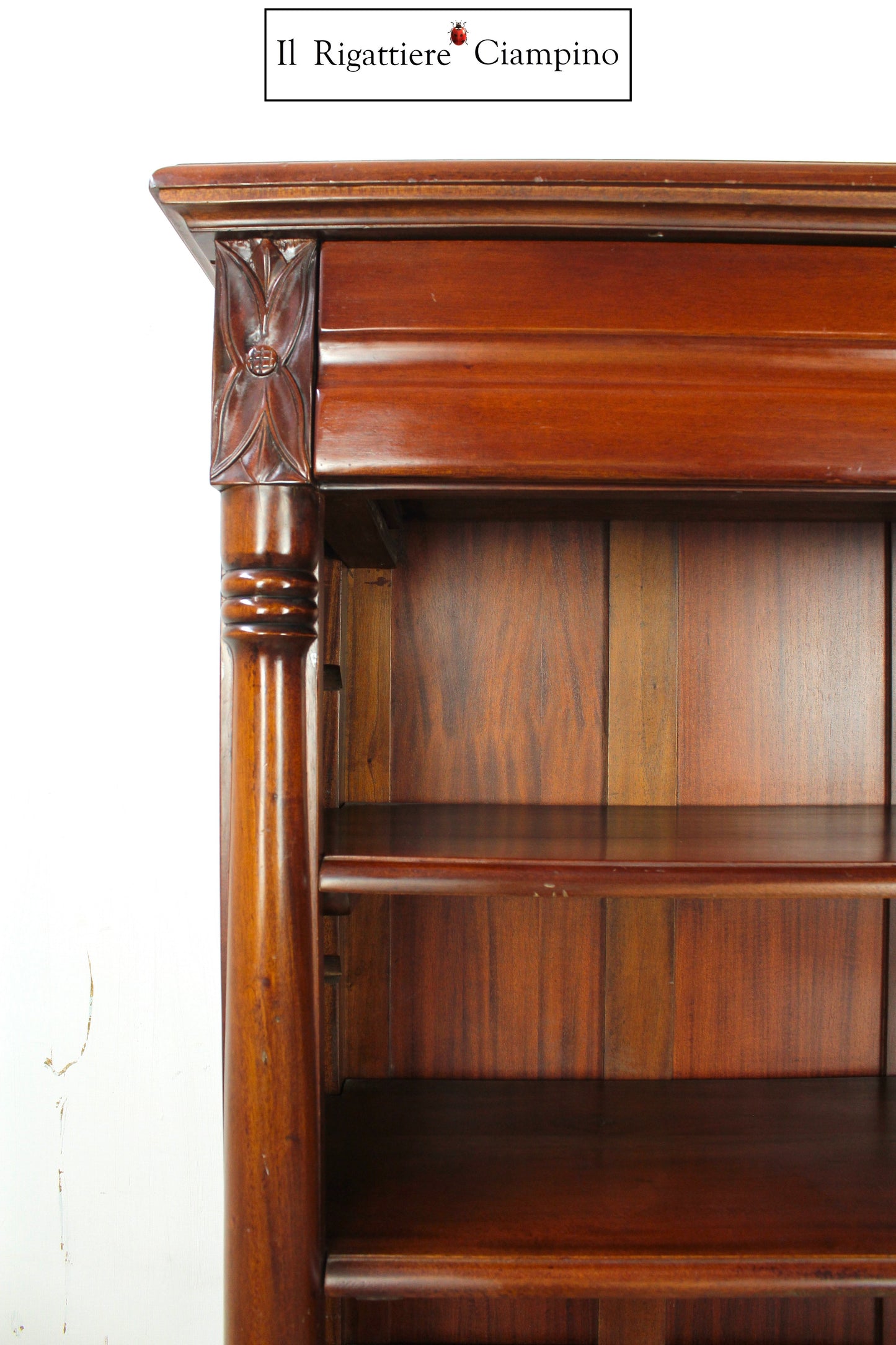 Libreria in mogano massello stile inglese
