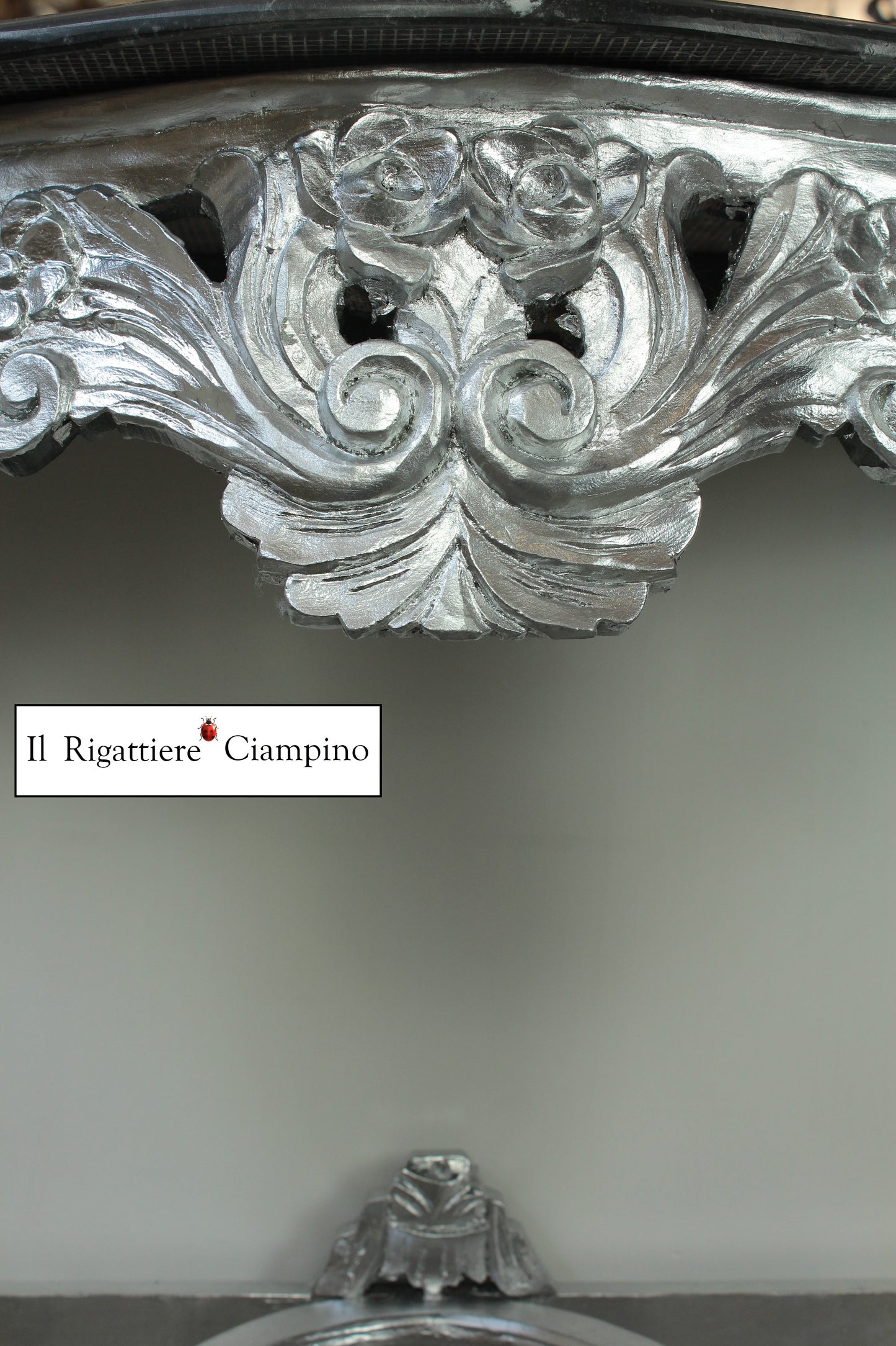 Consolle Specchiera barocca Argento