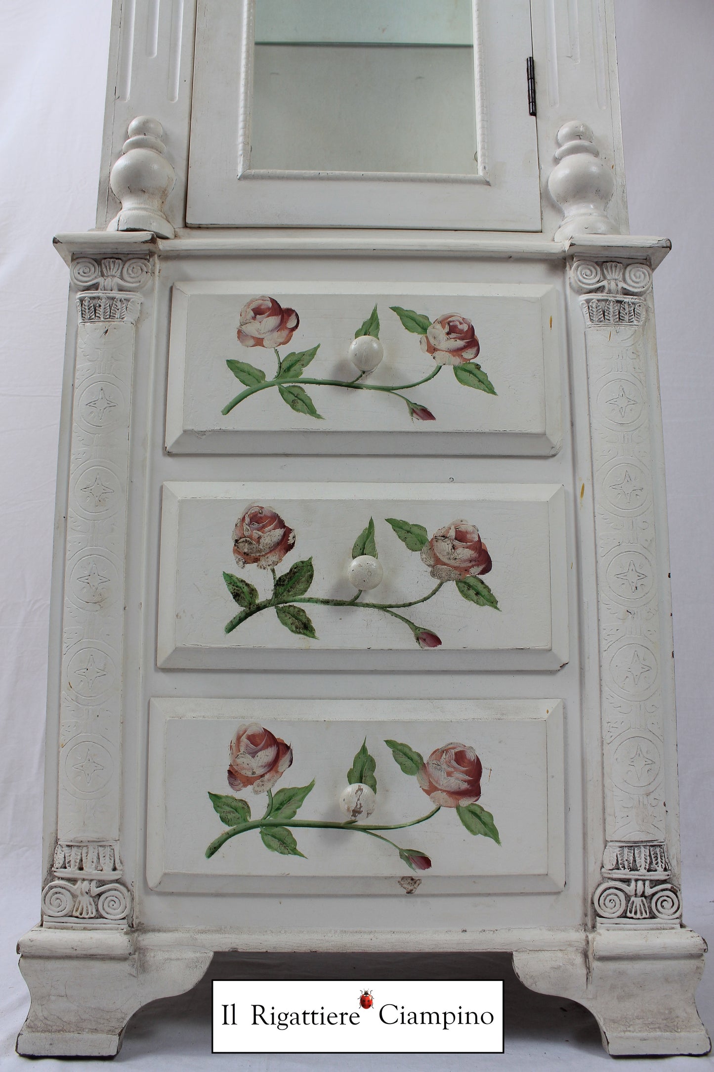 Vetrina Giuditta in stile Provenzale, colore avorio