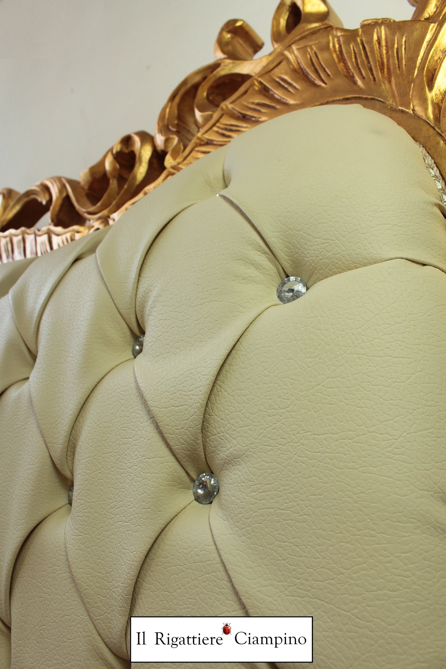 Letto matrimoniale in stile barocco modello Jessica