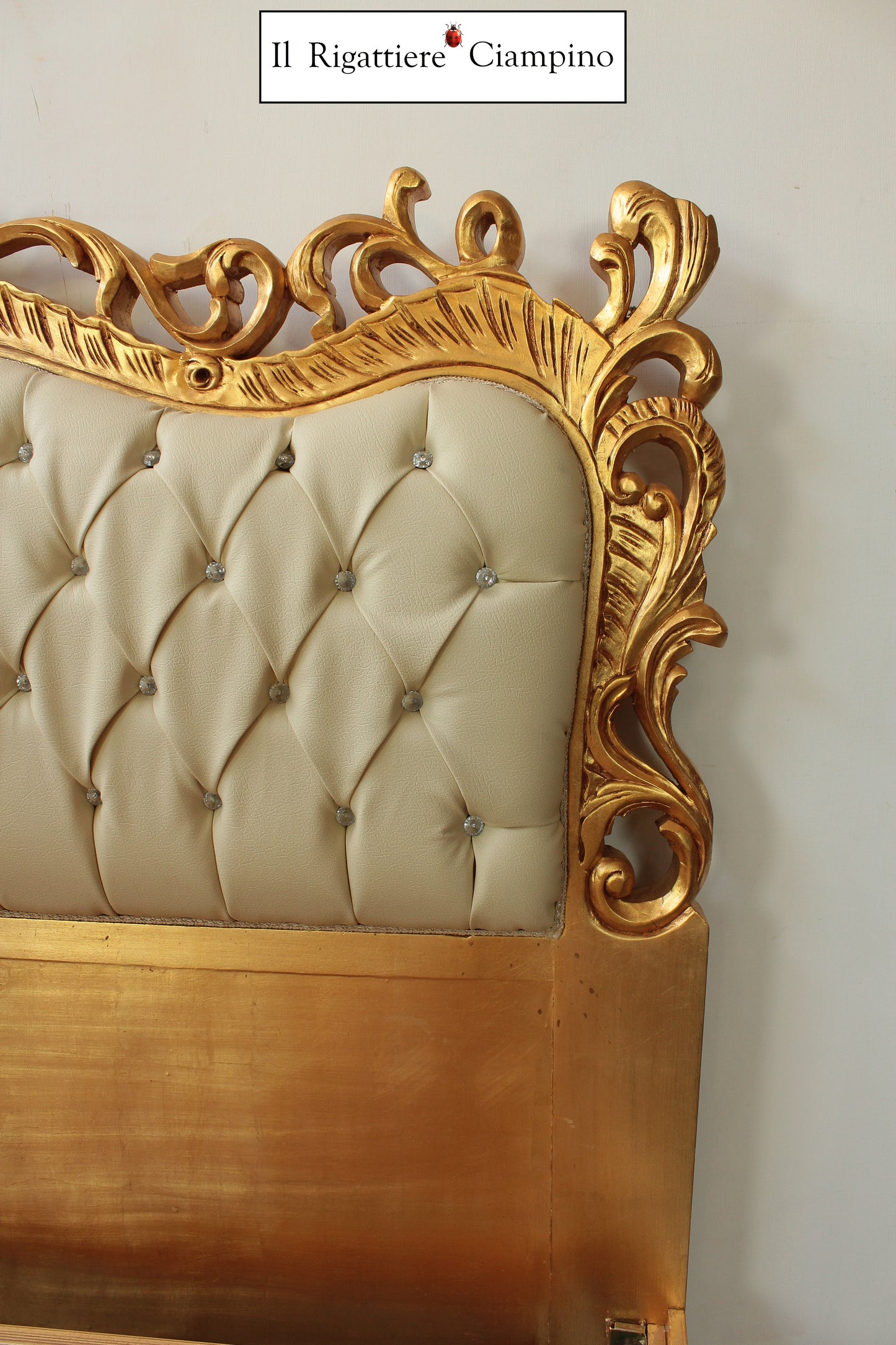 Letto matrimoniale in stile barocco modello Jessica