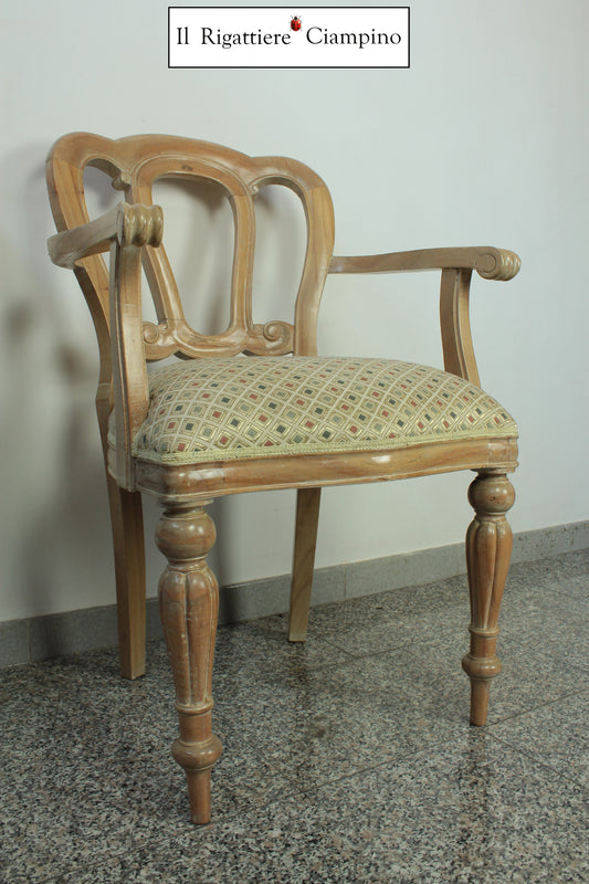 Sedia Trifoglio regale in legno di rovere