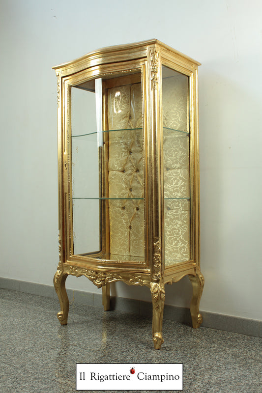 Vetrina da esposizione in stile barocco piano in marmo
