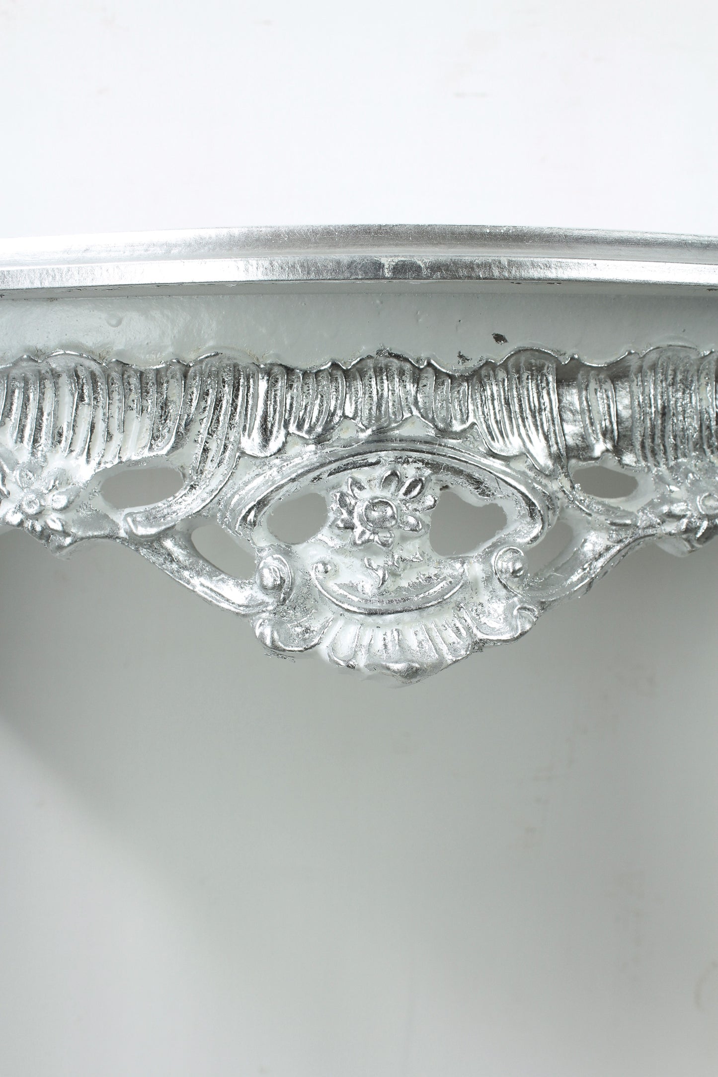 Consolle piccola bianca argento