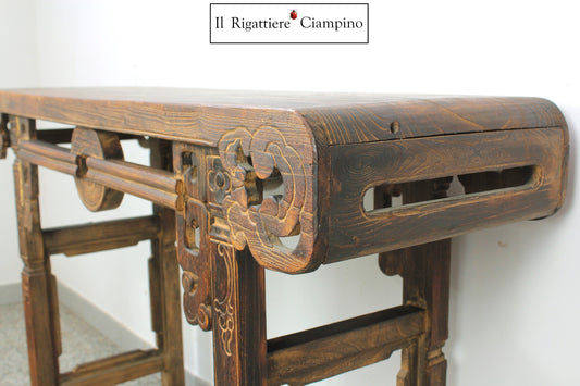 Consolle antica in stile indiano